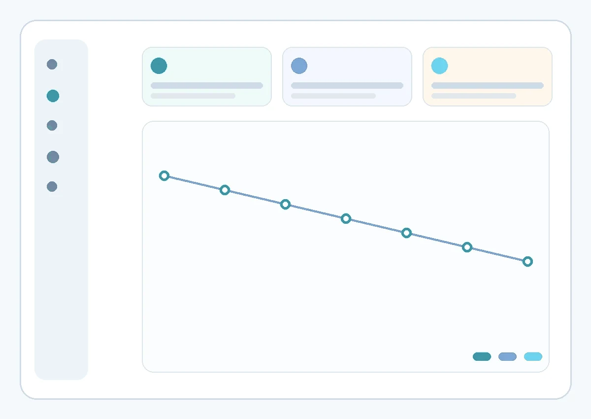 Abstract MQTT Explorer dashboard with topic nodes and connection panels